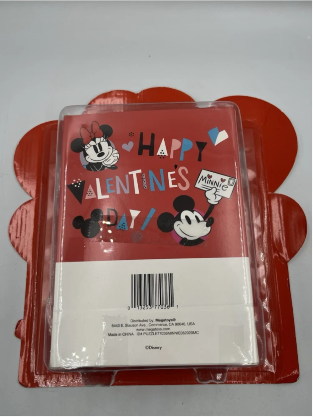 Disney Minnie & Mickey Valentine's Day Box Gift Set Puzzle Crayons New in BOX